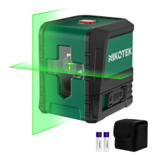 Nikotek Laser Level, Self-leveling Green Line Laser With Horizontal and Vertical Lines for Construction and Picture Hanging, Battery Included