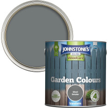 Johnstone’s - Garden Colours - Steel Smoke - Exterior Wood Paint - Fade Resistant - Suitable for Garden Furniture Outdoors - Fence Paint - Dry in 2