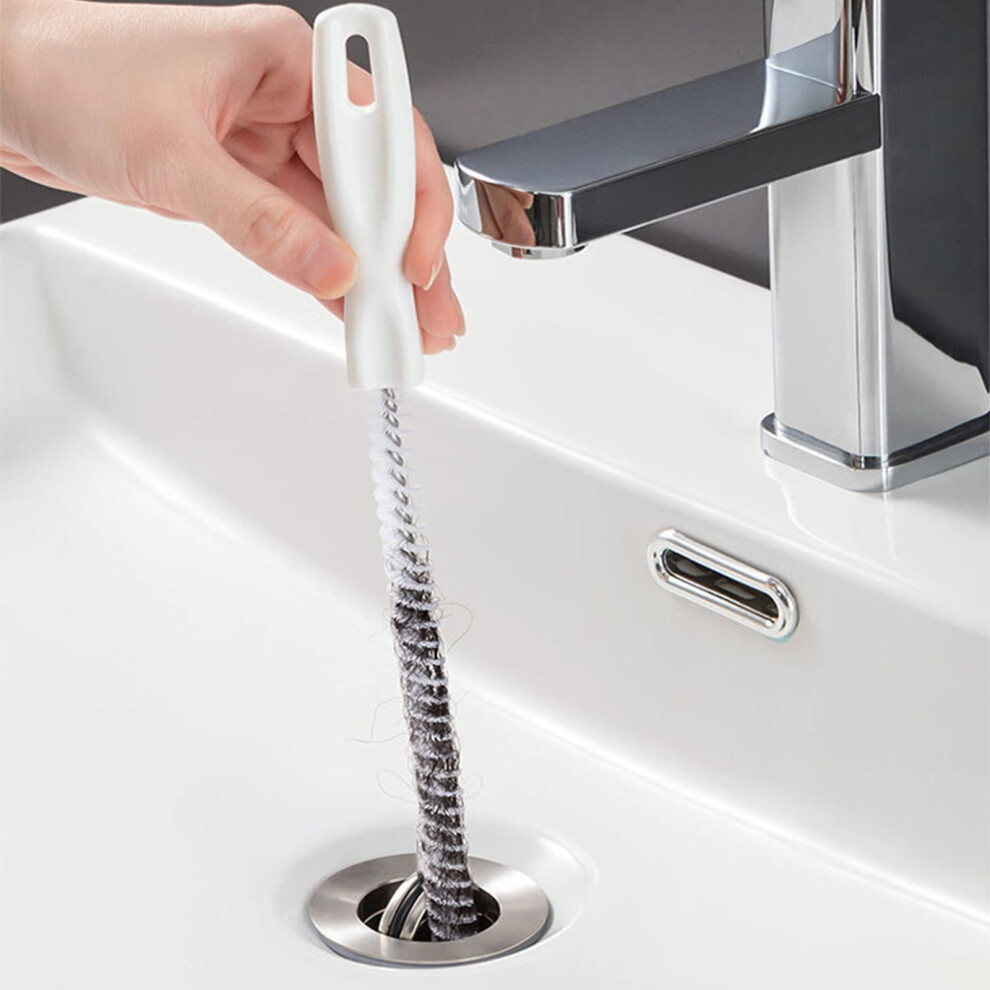 Keyri 2 Piece Drain Cleaning Brush, 45 Cm Flexible Sink Cleaning Brush For Drain Unclogging And Hoses, Draining Drainage Tool For Bathroom Kitchen (2 5002446355534