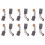 12 Pcs 5mm x 8mm x 13mm Carbon Brushes for Angle Grinder Orbital Sander 1