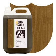 GRAIN GUARD Light Oak Wood Stain 5L – Water Based Wood Stain for Furniture, Doors & Cabinets – Interior Wood Dye, Low Odour, Eco Friendly, Non Tox