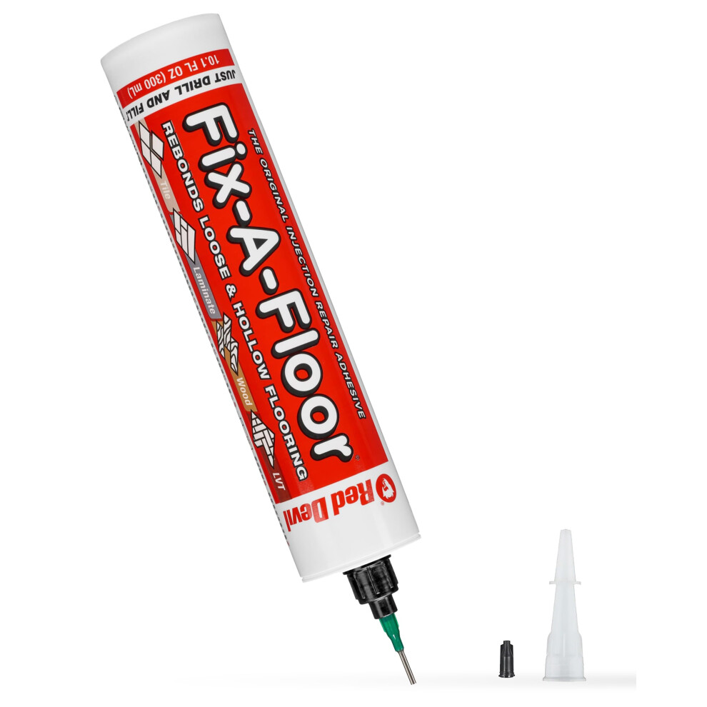 Fix A Floor Extra Strength Floor Tile Adhesive & Micro Precision Kit Â Vinyl Floor Adhesive For Hollow Spots, Laminate, Creaking Wood & More Â Ver 5002626693906