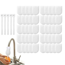 Faucet Filter Bag,50 Pcs Cotton Tap Water Filter for Kitchen Sink, Splash-Proof Non-Woven Material for Filtering Rust, Silt and Sediment, Groundwater