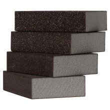 Furniture Clinic Sanding Block - Pack of 4 Wet & Dry Sanding Sponges (Coarse 60 / Medium 80 / Fine 120 / Superfine 220) - Abrasive Grit Sandpaper Blo