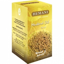 Aceite de Semilla de Mostaza Hemani 30ml (1 Fl Oz) - 100% Puro Prensado en Frío