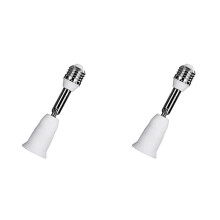 2X E27 to E27 Flexible Extension Adapter LED Light Bulb Lamp Holder Extendable Socket Converter Wall Base Screw Holder