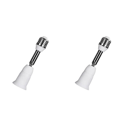 2X Adaptateur D'Extension Flexible E27 Vers E27 pour Ampoule LED, Douille Extensible, Convertisseur Mural, Support à Vis.