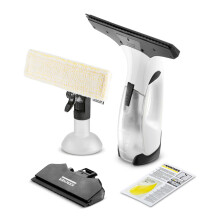 Kärcher Window Vac WV 2 Plus N, Battery Running Time: 35 min, LED Display for Battery Status, 2 Suction Nozzles, Spray Bottle with Microfibre Cloth,