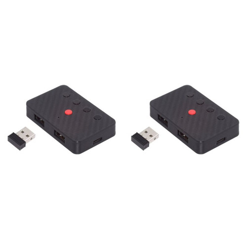 2X USB Keyboard and Mouse  5.3 Adapter USB Wired Keyboard Mouse to Wireless  Converter