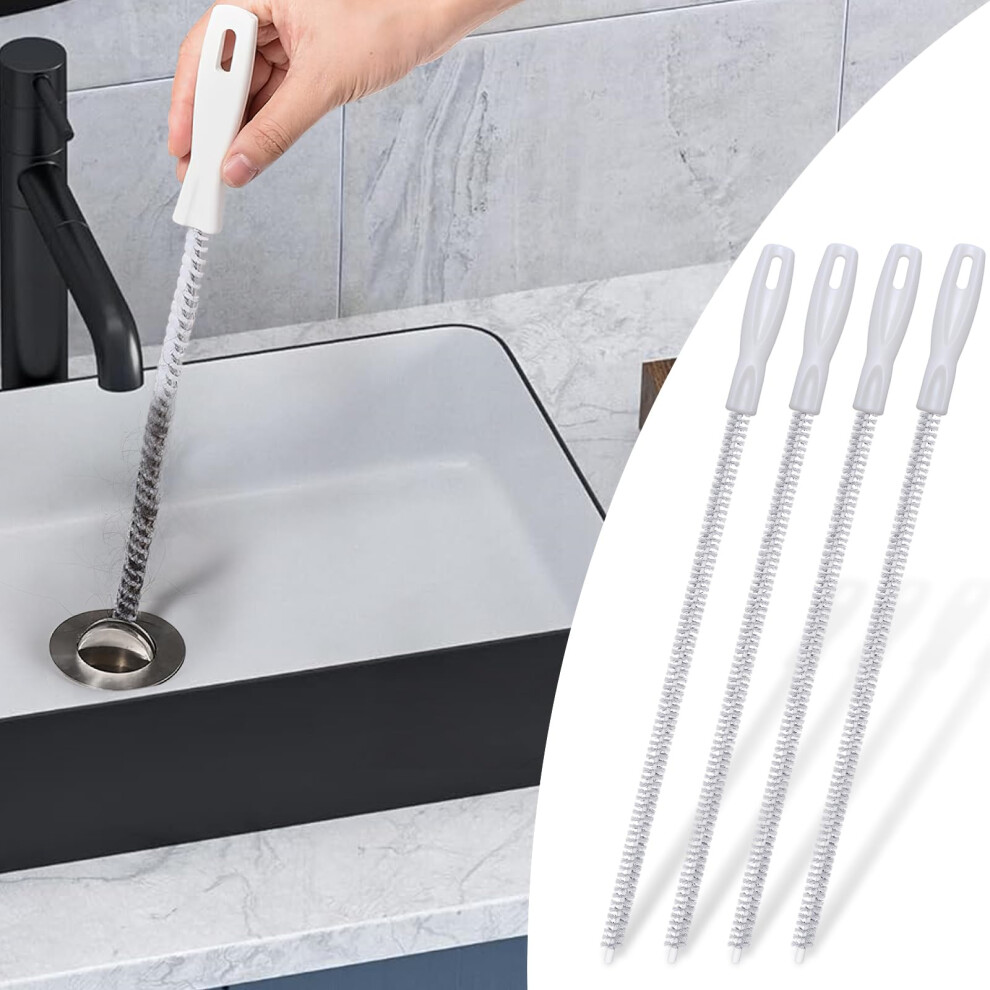 Alyvisun 4Pcs Sink Cleaning Brush, Drain Unblocker Tool Brush 45Cm, Flexible Sink Unblocker Brushes Drain Dredge Tool Drain Snake For Kitchen Bathroo 5009811578512