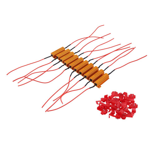 10pcs Load Resistor 50W 6RJ LED Decoder Fix Error Code  Flash Turn Signal