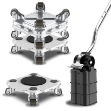 ONEON Furniture Mover with Wheels, 360 Rotation Wheels Furniture Dolly for Moving Heavy Furniture, Appliances, 880 LB Max Load Capacity with Auxilia