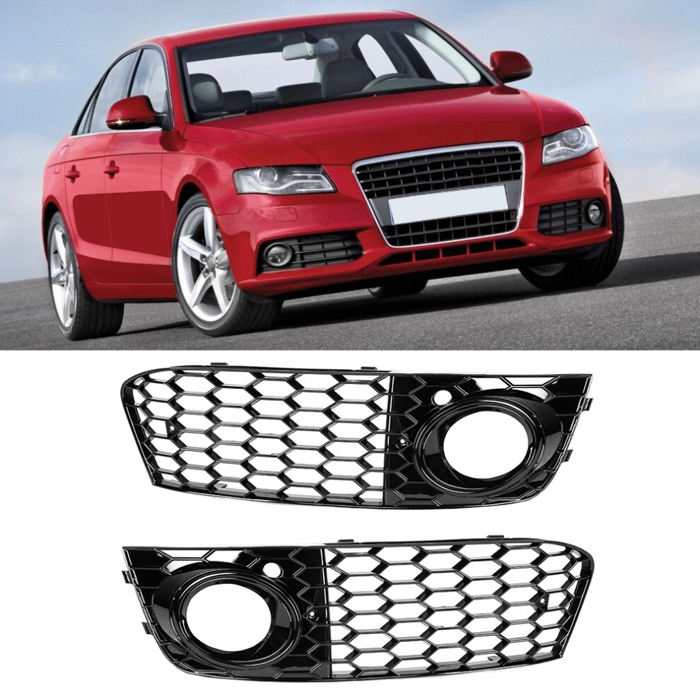 Audi A4 B8 Fog Grille Mesh Cover 2009-2011 Light 7293282222618