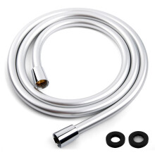 LEEFE PVC Smooth Shower Hose Flexible Anti-Kink Handheld Shower Head Hose with Brass Connections 1.75M / 69 Inch