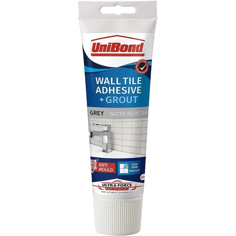 Unibond 2643637 Ultraforce Wall Tile Adhesive And Grout, Grey