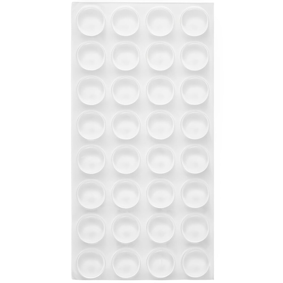 Gzsywz 32 Pcs Adhesive Bumper Pads Clear Rubber Feet - 11X3mm Silicone Bumpers Adhesive Buffer Pads, Clear Furniture Buffer Pads For Cabinet Doors, D 5009970336329