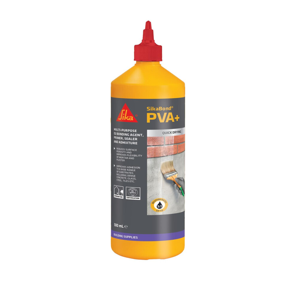 Sika Sikabond Pva+ General Purpose Bonding Agent Â 500Ml 5001558367459