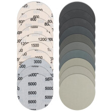Bolatus 36Pcs 125mm Sanding Discs, Wet and Dry Hook and Loop Round Sanding Pads 320 600 800 1000 1200 1500 2000 3000 4000 5000 Grit for Wood, Metal,