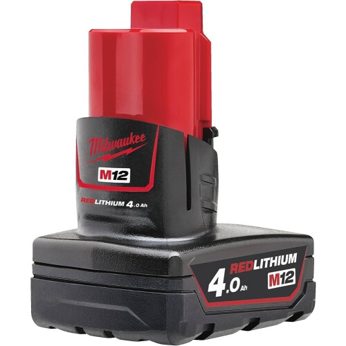 Milwaukee Milwaukee M12B4 4.0Ah Lithium-Ion Battery - Red