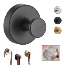 XIANTIAN Luxe Hold No-Drill Hooks,2024 Upgraded Stainless Steel Waterproof Hooks for Bathroom,Shower,Kitchen, Mirrors?andHeavy Duty Towel Holders (1,
