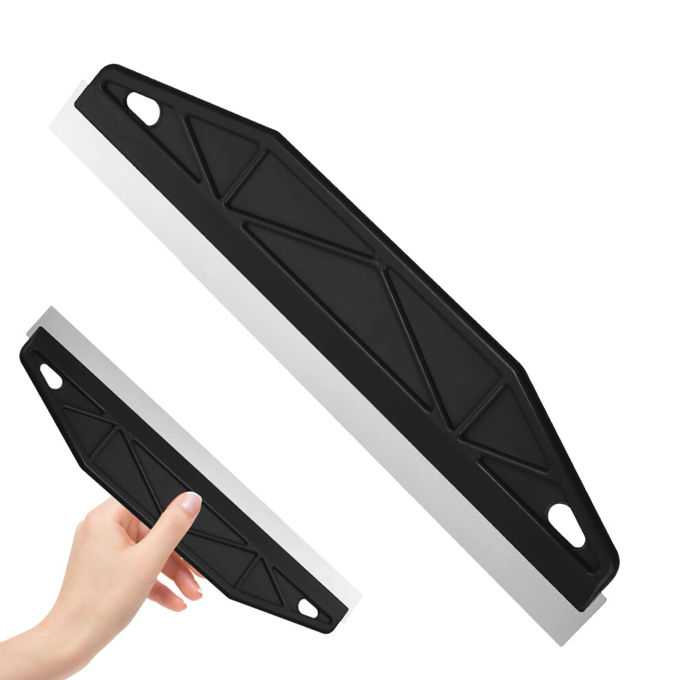1 Pcs Paint Trim Guard,12" Stainless Steel Paint Shield For Skirting Board Painting,Straight Edge Painters Tool,Wallpaper Scraper Edge Painting Tool 5005631306281