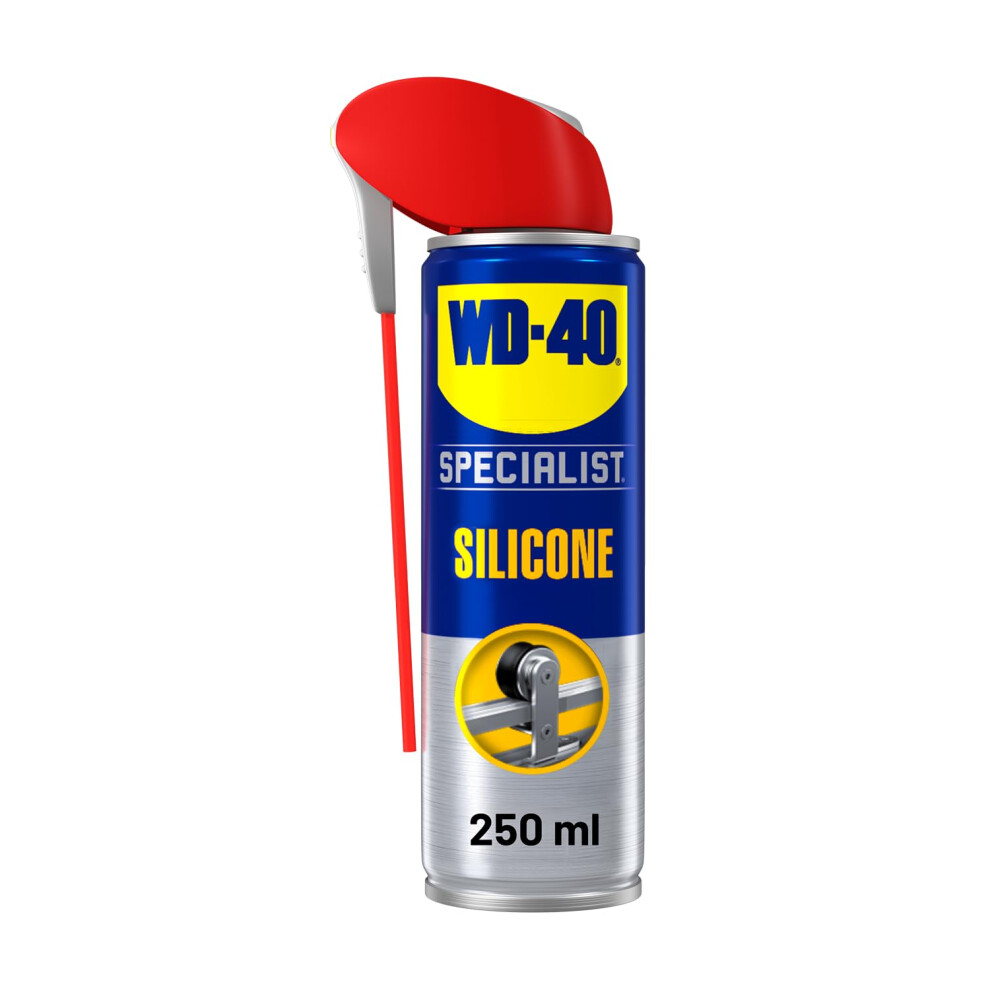 Wd-40 Specialist Silicone Spray Lubricant, 250Ml, All-Weather Rust Protection Silicone Lubricant, Repels Moisture, Dust, And Grime For Rubber Seals, 5000292171124