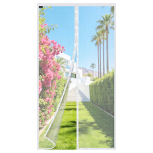 MYCARBON Fly Screen Door Keep Insects Out Mosquito Door Screen (White/Squares, 120 * 220cm)
