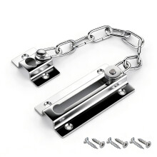 Stainless Steel Door Chain,Heavy Duty Internal Door Chains for Front Foor, Anti Theft Chain Lock for Door with Screws, Door Chain Lock, Door Security