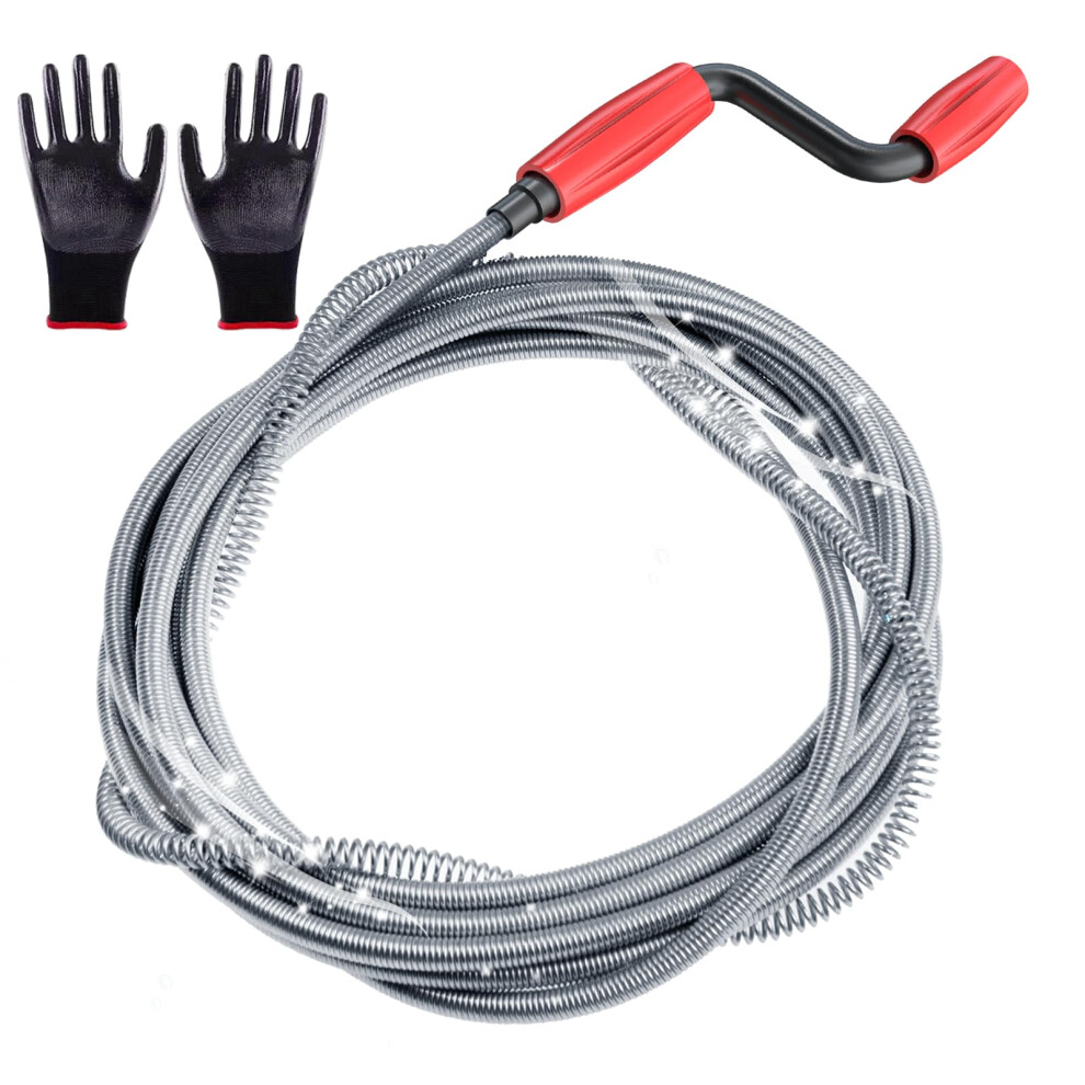 Dkbt Professional Drain Unblocker Tool 3 Meter 9.84 Ft With Spring Flexible Toilet Plumbing Snake Sink Unblocker Wire Drain Auger Cleaning Tool With 5001649326471
