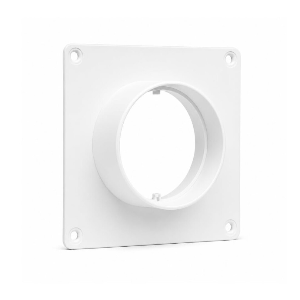 Fantronix 150Mm Round Plastic Wall Plate With Spigots Â Ventilation Ducting Connector Flange For Extractor Fans, Bathroom, Kitchen & Hvac Systems 5002368648011