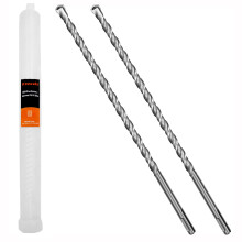 Keewaki SDS Plus Rotary Hammer Drill Bit Set - 2-Piece 8mm x 310mm Concrete Masonry Drill Bits for Brick, Cement & Stone - Durable Alloy Tip, Fast Dr