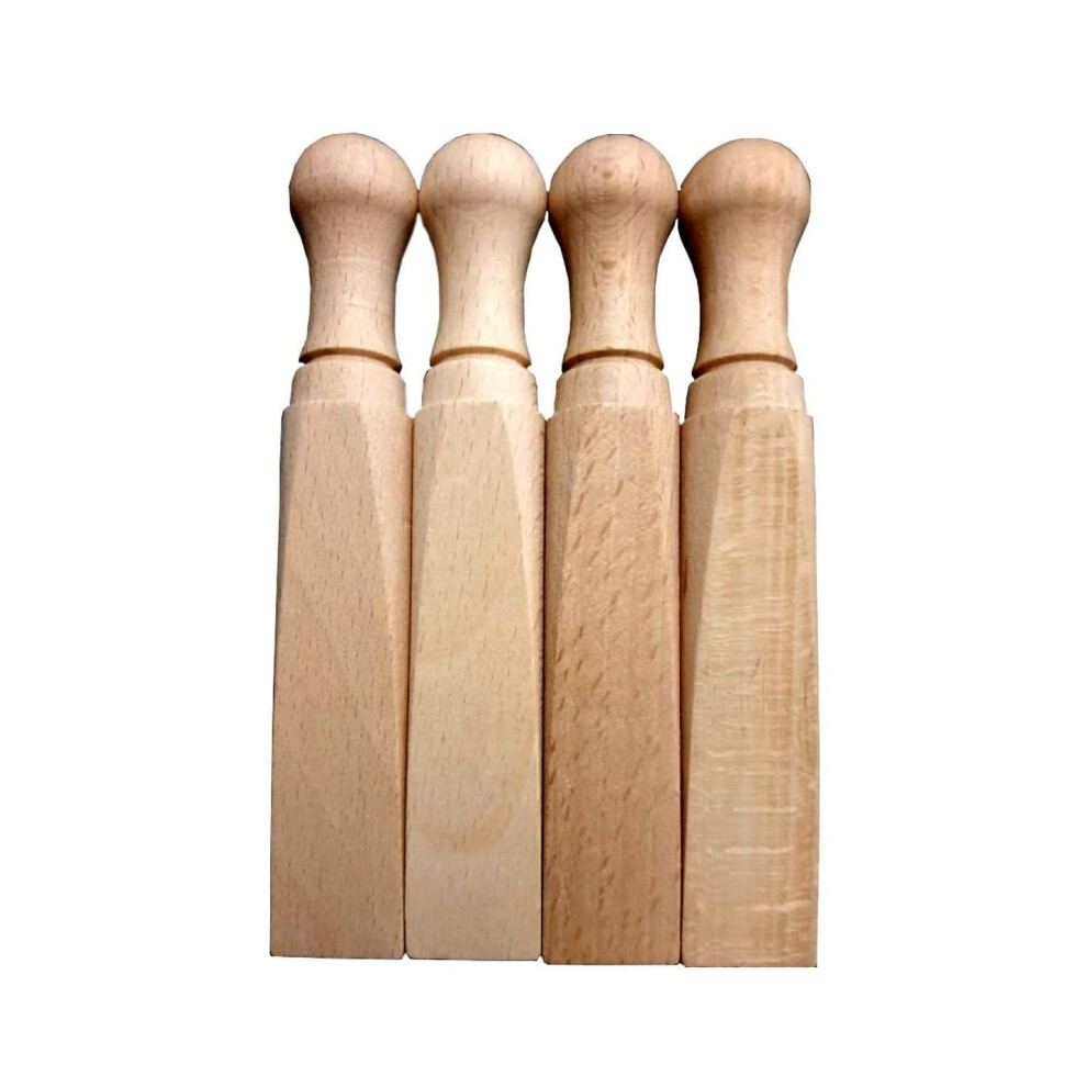 4X Wooden Door Wedge Beech Wood Door Stopper Jammer Pack Of 4 Natural Bpa And Plastic Free 5002391703329