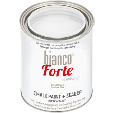 Bianco Forte - Natural White - (1L) All-in-One Chalk Paint & Sealer: Most Durable Furniture, Cabinet, Wall & Door Paint – Fast Drying, Interior/Exte