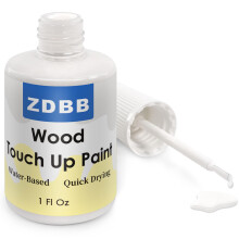 ZDBB Wood Touch Up Paint White, 1 Oz Cabinet Paint Pen for Wood Refinishing, Low-Odor Quick-Dry Brush for Scratches Repair, Blemishes Chips and Spots