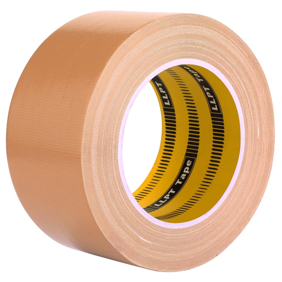 Llpt Duct Tape | 60Mm X 30M X 0.23Mm | Brown | Premium Grade Fabric Gaffer Tape | Heavy Duty Waterproof Residue Free Strong Adhesive | For Diy Indoor 5008838762768