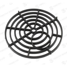 Black Round 7" 175mm Stadium Plastic Drain Grate Gully Grid Cover