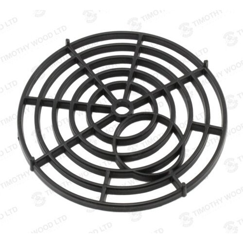 Black Round 7" 175mm Stadium Plastic Drain Grate Gully Grid Cover