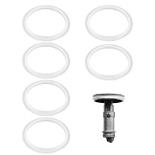 38mm Pop Up Sink Plug Rubber Seals, 6 Pack O-Rings Seal Gasket Replacement Washers for Push-Type Basin Waste Drains Bath Plug Spares Sinks Metal Plug
