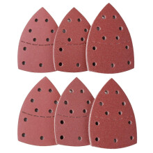 LATERN 60Pcs Sanding Sheets, 40/60/80/120/180/240 Grits Hook and Loop Mouse Sander Pads Sander Paper for Bosch Multi-Sander PSM 100A, PSM 200 AES, PS