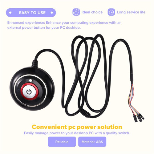 Computer Desktop  Button Desktop Host External Start Button PC Motherboard External Power Button Paste Type Swich 2