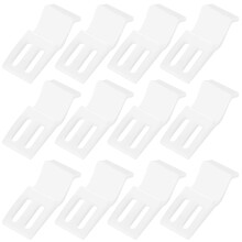12 PcsBath Panel Clips, Bath Panel Fixings Clips, White Acrylic Bath Board Clip, Modern Bathroom Accessories, 22x50x58mm