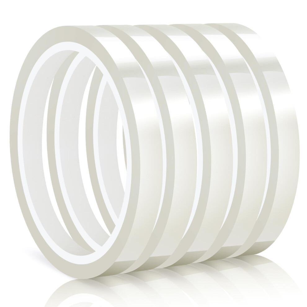 Fyguard 5 Rolls Heat Tape Sublimation, 10Mm X 30M Heat Resistant Tape Thermal Heatproof Tape For Electronics Printing Circuit Board 5009597341812