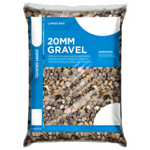 Natural Pea Shingle Gravel (10mm & 20mm) - 20kg Major Bag - Premium Rounded Stones for Concrete Mixing, Ground Drainage, Driveways, and Decorative La