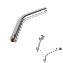 Maxforyou Curved Forward 20cm Shower Arm Extension Universal G1/2" Handheld Shower Extra Hose Pipe for Shower Head and Hose Extension Arm, Lightweigh