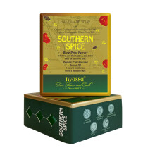 Savon fait main Nyassa Luxurious Southern Spice - 150G, Savon de bain avec extrait de pétales de rose