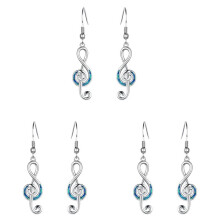 6x Exquisite Musical Symbol Earrings Treble Clef Note Earrings Earrings Note Earrings Temperament Female Earring