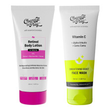 Crème Corporelle Anti-Âge 4% Retinol, Niacinamide & Zemea 200Ml + Nettoyant Éclaircissant