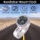 Silver Motorcycle Handlebar Mount Waterproof Clock 8