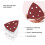SATC 60 PCS 93mm DeltaTriangle Sanding Sheets 150 Grit Detail Sander P 2