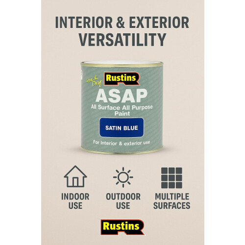 Rustins RUSTINS ASAP Paint Black 500ml 2